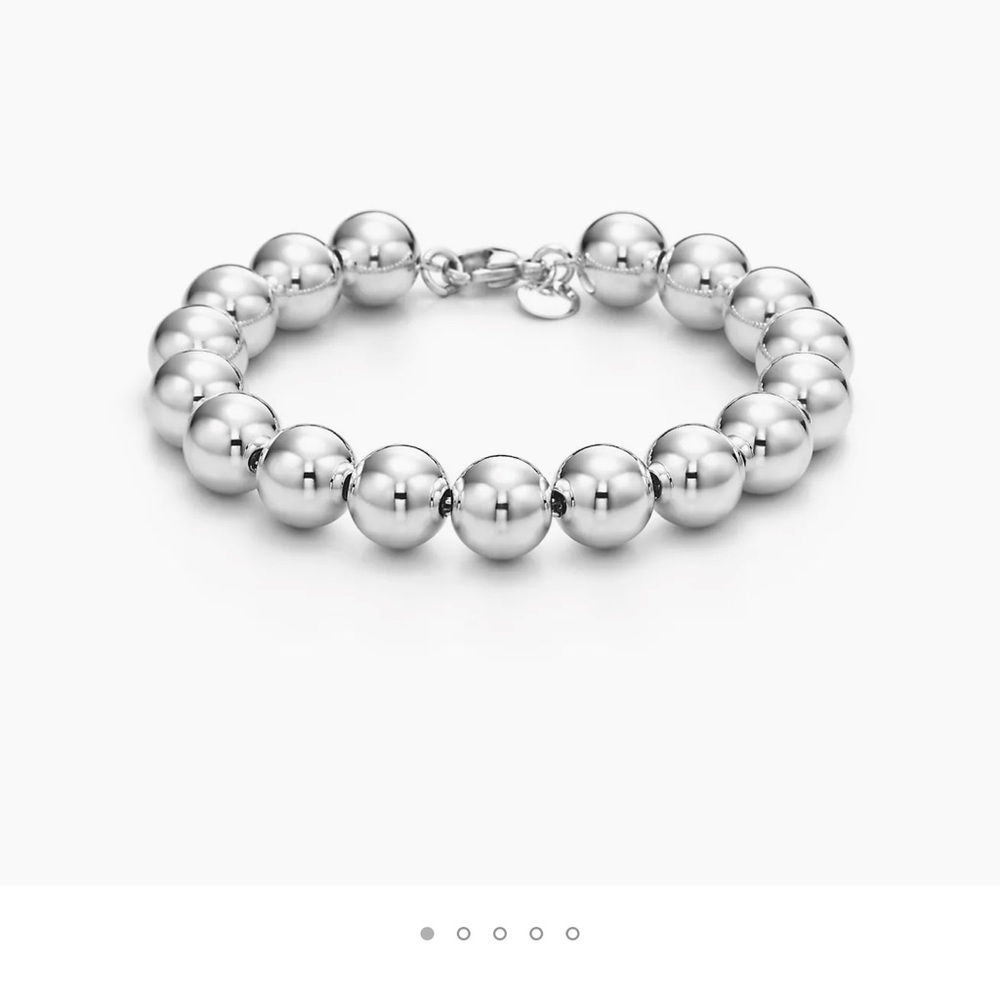 Tiffany co silver bead bracelet
